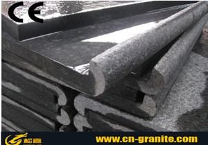China Black Basalt G684 Bullnose Pool Coping Chinese Black G684 Swimming Pool Coping