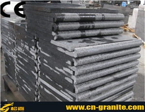 China Black Basalt G684 Bullnose Pool Coping Chinese Black G684 Swimming Pool Coping