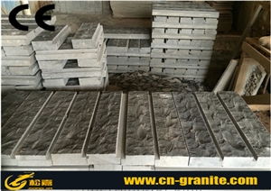 China Black Basalt Mushroom Stone, Wall Cladding Stone, Split Wall Tiles Mushroom Compost