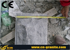 China Dark Grey G654 Mushroom Stone, Chinese Black G654 Natural Stone for Wall Cladding