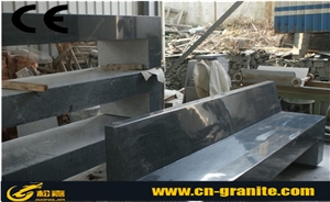 China Dark Grey Granite G654 Garden Bench Chinese Polished Outdoor Bench Park Bench