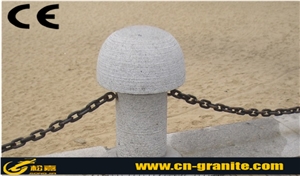China Grey Flamed Granite Parking Stone Car Stop Stone Chinese Grey Landscaping Natural Stone Exterior & Outdoor Parking Stone