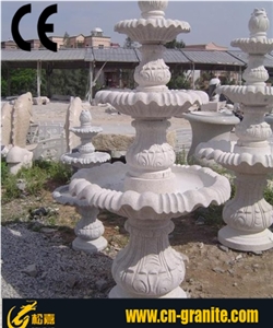 China Grey Granite G603 Sculptured Fountains Grey Chinese Garden Mermaid Water Fountain Natural Surface Fountain