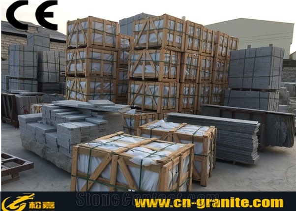 China Grey Granite G623 Stairs & Steps,Chinese Polished Stone Stair Climbing Hand Truck,Rubber Stair Nosing
