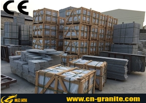 China Grey Granite G623 Stairs & Steps,Chinese Polished Stone Stair Climbing Hand Truck,Rubber Stair Nosing