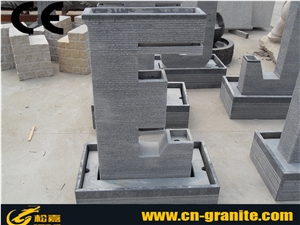 China Grey Granite Stone Water Feature Fountains Fountain Pump with Led Lights Outside Garden Fountain China Grey Granite Stone Water Feature Fountains Fountain Pump with Led Lights Outside Garden Fountain