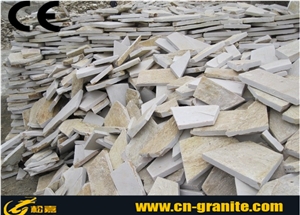 China Grey Random Stone Flagstone Landscape Stone Flagstone Outside Flagstone Road Paving