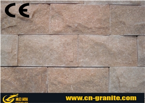 China Pink Quartize Mushroom Stone Wall Cladding Market Prices