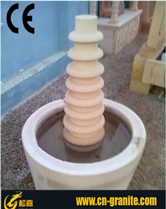 China Red Sandstone Garden Fountain Water Fountain Outdoor Water Fountain Soda Fountain Machine