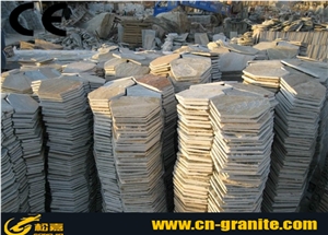 China Rusty Slate Random Flagstone Paving Outdoor Flagstone Flooring Pavering