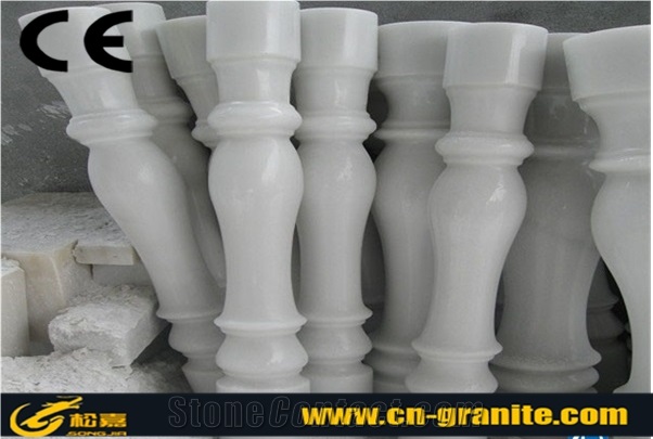 China White Marble Balustrade & Railing Stone,Han White Marble Stairsase Rails Ootdoor Home Balcony Handrail