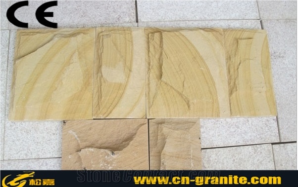 China White Sandstone Mushroom Stone Wall Cladding, Chinese White Mushroom Stone for Sell