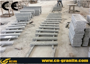 Chinese Spray White Granite Monument & Tombstone Poland Style Tombstones Natural Stone Memorial Gravestone