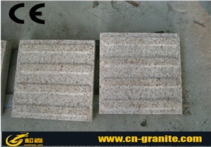 Chinese Yellow Granite G682 Blind Paving Stone,Rusty Yellow Granite Walkway Pavers Tactile Stone