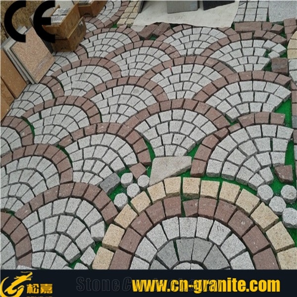 Cobble Stone for Garden,Landscape Cobble Stone,G603 Granite Cobble Stone,China Granite Cube Stone,Fan Shape Paving Stone ,Paving Stone on Net,Garden Stone,Cheap Cobble Stone,Natural Granite Cobbles,