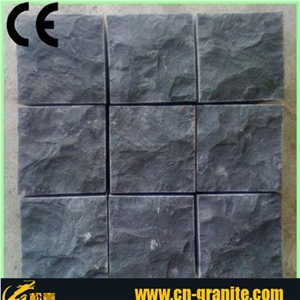 Decoration Garden Stone,Split Basalt Cobbles,Stone for Garden Walkway,Garden Stepping Stone,Black Stone Pavers,Dark Grey Cube Stone,Stone Floor Covering,Courtyard Road Pavers,