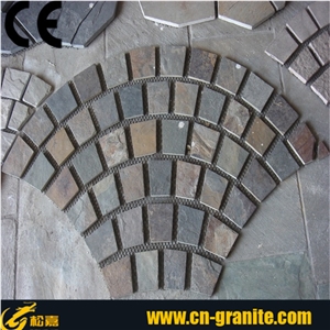 Fan Shape Paving Stone,Grey Stone Pavers,China Granite Stone Paving,Cheap Stone Pavers, Fan Shape Paving Stone Price,Meshed Paving Stone,Garden Stepping Pavements,Exterior Paving Stone,Landscaping