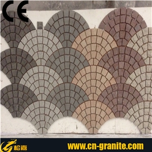 Fan Shape Paving Stone on Net, Cobble Stone on Mat,Meshed Paving Stone,Garden Stepping Pavements,Granite Paving Sets,Cheap Paving Stone Price,Photos Of Paving Stone,Cube Stone Suppliers,Cobble Stone