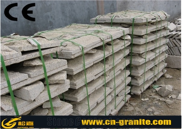 G350 China Yellow Granite Mushroom Stone, Chinese Yellow Natural Mushroom Stone