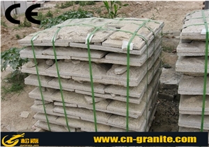 G350 China Yellow Granite Mushroom Stone, Chinese Yellow Natural Mushroom Stone