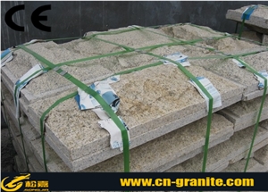 G350 China Yellow Granite Mushroom Stone, Chinese Yellow Natural Mushroom Stone