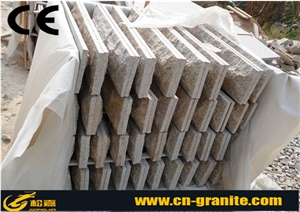 G682 China Yellow Granite Mushroom Stone, Rusty Yellow Granite Wall Cladding, Sunset Gold Yellow Granite