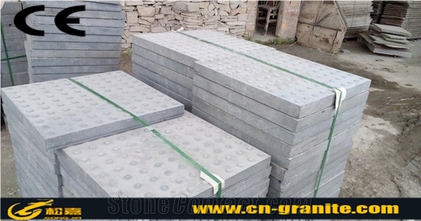 G684 China Fuding Black Basalt Blind Paver,Black Natural Stone Tactile Driveway Paving Stone Walkway Pavers
