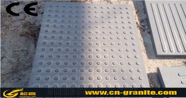 G684 China Fuding Black Basalt Blind Paver,Black Natural Stone Tactile Driveway Paving Stone Walkway Pavers