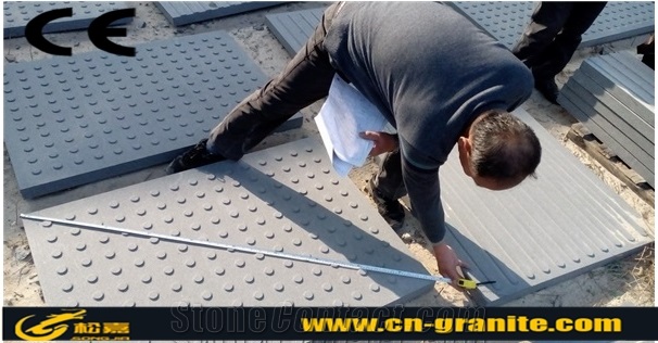 G684 China Fuding Black Basalt Blind Paver,Black Natural Stone Tactile Driveway Paving Stone Walkway Pavers