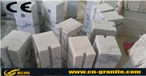 Guangxi White Marble Parking Stone,China White Marble Car Parking System White Marble Parking Barriers