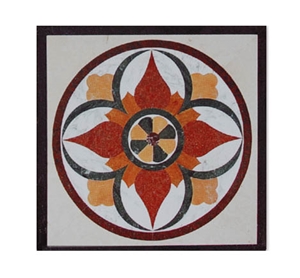 Interior Stone Waterjet Medallions for Floor Paving,Hotel Floor Decoration,Mosaic Medallions,Square Medallions,Round Medallions