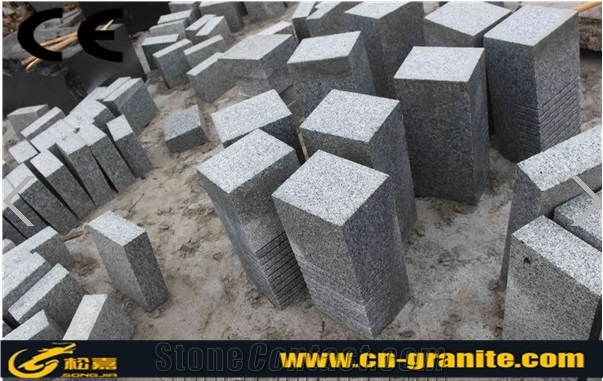 Light Grey Granite G603 Wall Stone,Bush Hammered Surface Corner Stone Fine Picked Stone Wall Cladding