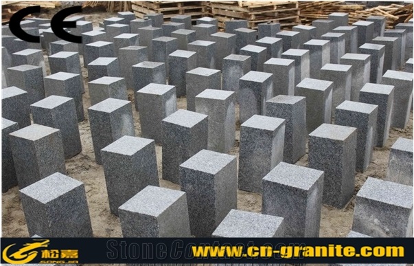 Light Grey Granite G603 Wall Stone,Bush Hammered Surface Corner Stone Fine Picked Stone Wall Cladding