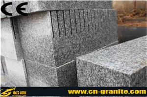 Light Grey Granite G603 Wall Stone,Bush Hammered Surface Corner Stone Fine Picked Stone Wall Cladding