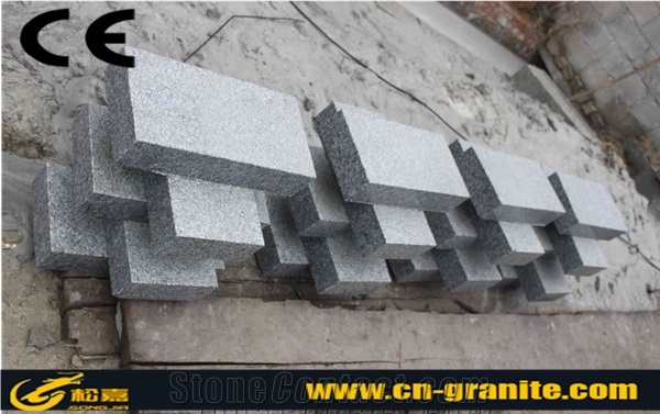 Light Grey Granite G603 Wall Stone,Bush Hammered Surface Corner Stone Fine Picked Stone Wall Cladding
