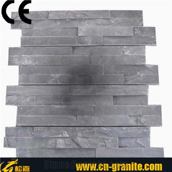Natural Quartzite Ledge Stone Corner,Ledge Stone,China Black Quartzite Stone Wall Cladding,Flexible Stone Veneer,Black Cultural Stone,Black Ledge Stone,Black Quartzite Corner Stone