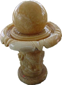 Onyx Fortune Ball Look,Floating Ball Fountains,Water Features,Fountain Ball for Interior Decoration,Inner Carved Ball Fountain