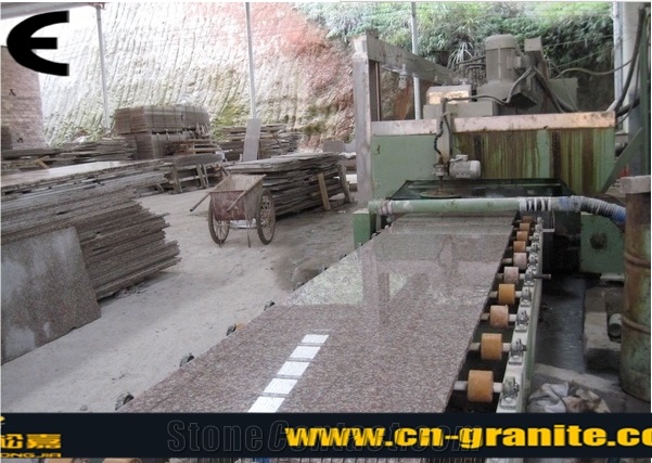Peach Red Polished Granite Stairs & Steps Chinese Cheapest G687 Stair Treads Stair Threshold