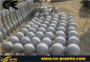 Polished China Grey Granite G601 Car Parking Stop Ball Stone Chinese Parking Curbs Hot Sale