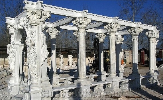 Sculpture and Handcrafts,Garden Gazebo Look,Garden Statue Decoration,Garden Carved Sculptured Design