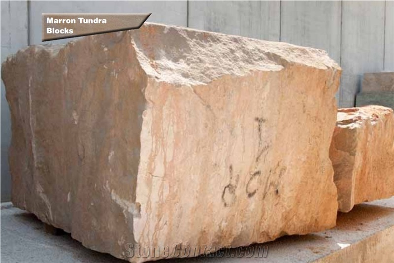 Marron Tundra Sandstone Blocks, Brown Sandstone Blocks