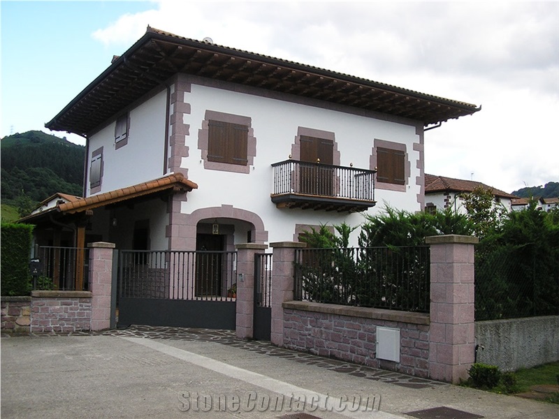 Red Sunset Sandstone Works, Building Tiles, Walling Tiles