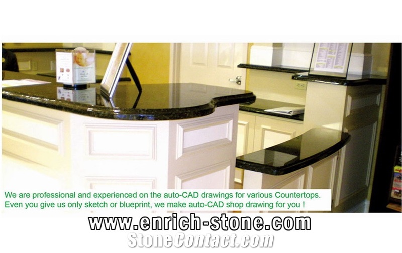 Mongolia Black Basalt Bar Tops,Chinese Black Stone Bar Tops,Custom-Made Stone Tops
