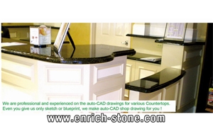 Mongolia Black Basalt Bar Tops,Chinese Black Stone Bar Tops,Custom-Made Stone Tops