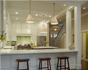 Corian Stone a New Friendly Surface Application Meterial for Worktop Kitchen Countertop Quartz Stone Customized Products Like Receiption Desk with All Kinds Of Edge Profiles
