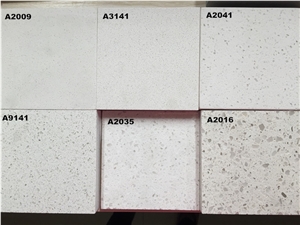 Fine Grain Arctic White Artificial Quartz Stone Solid Surface for Kitchne Countertop Bench Top and Island Top More Durable Than Granite