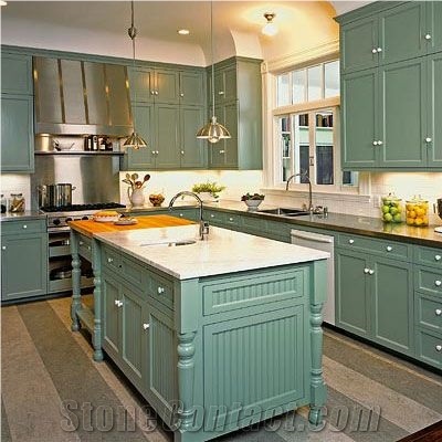 Fresh White Engineered Quartz Stone 2cm and 3cm Available for American Kitchen Countertops Bench Top Island Kitchen Top with Eased Edge Quality Guaranteed