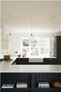 Kitchen-Counter Top Upgrade,A Cozy Kitchen with Easy-Care Countertop,With the Look Of Natural Stone, Minus the Maintenance