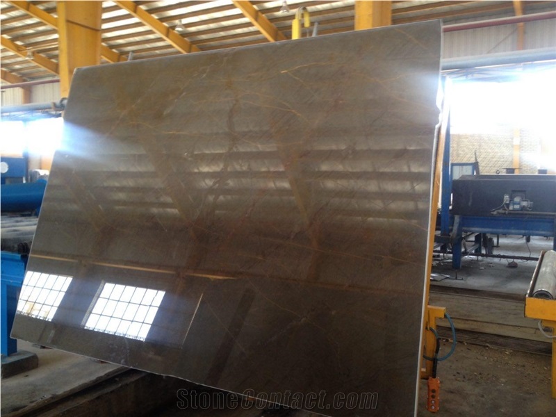Bronze Armani Marble Slabs, Iran Grey Marble Tiles & Slabs, Polished Tiles & Slabs