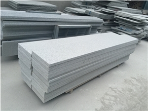 New G603 Dalian G603 Flamed Granite Steps & Risers, Grey Granite Stairs